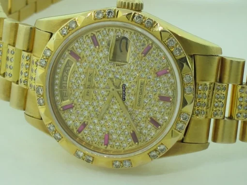 Unique Replica Rolex Day-date Self Winding Automatic 36mm Yellow Gold Case Mens/unisex Watch - Image 4