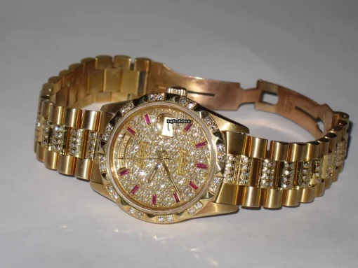 Unique Replica Rolex Day-date Self Winding Automatic 36mm Yellow Gold Case Mens/unisex Watch - Image 5