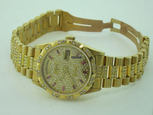 Unique Replica Rolex Day-date Self Winding Automatic 36mm Yellow Gold Case Mens/unisex Watch - Image 7