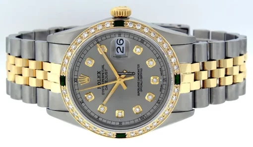 Affordable Replica Rolex Datejust 16013 Caliber 3035 Automatic Movement 36mm Gold/steel Case Mens/unisex Watch - Image 7