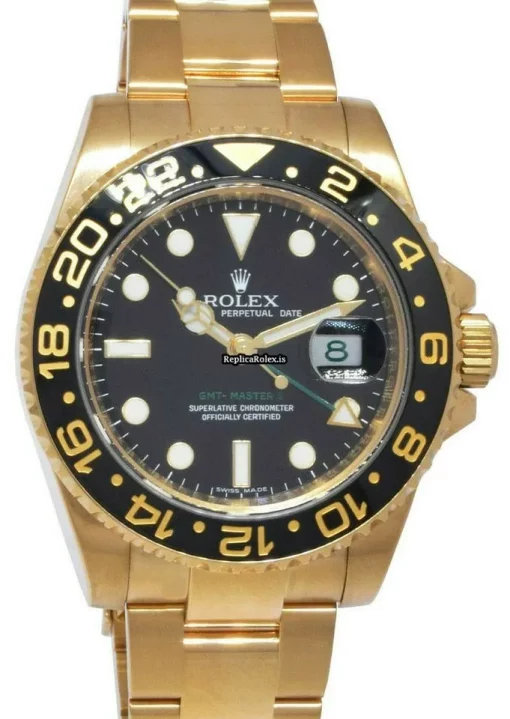 Perfect Fake Rolex Gmt-master II 116718ln Automatic Movement 40mm Yellow Gold Case Mens/unisex Watch