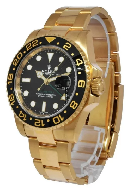 Perfect Fake Rolex Gmt-master II 116718ln Automatic Movement 40mm Yellow Gold Case Mens/unisex Watch - Image 4