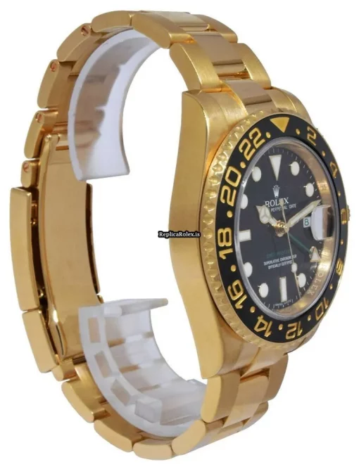 Perfect Fake Rolex Gmt-master II 116718ln Automatic Movement 40mm Yellow Gold Case Mens/unisex Watch - Image 5