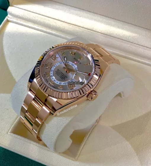 Suitable Copy Rolex Sky-dweller 326935 Caliber 9001 Automatic Movement 42mm Rose Gold Case Mens/unisex Watch - Image 2