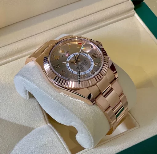 Suitable Copy Rolex Sky-dweller 326935 Caliber 9001 Automatic Movement 42mm Rose Gold Case Mens/unisex Watch - Image 3