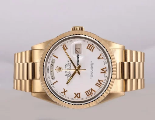 Swiss Replica Rolex Day-date 36 18038 Automatic Movement 36mm Yellow Gold Case Watch - Image 2