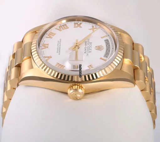 Swiss Replica Rolex Day-date 36 18038 Automatic Movement 36mm Yellow Gold Case Watch - Image 4