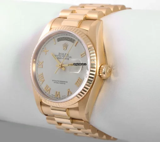Swiss Replica Rolex Day-date 36 18038 Automatic Movement 36mm Yellow Gold Case Watch - Image 5