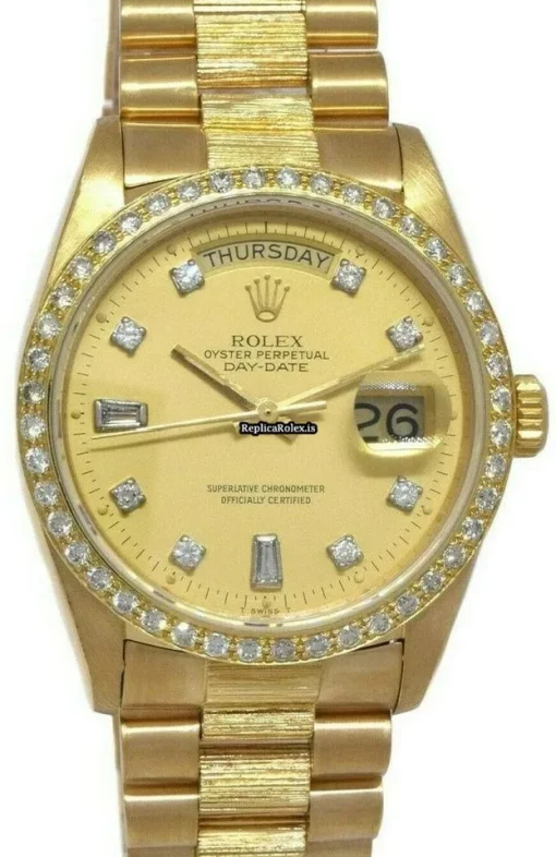 Fantastic Replica Rolex Day-date 36 18078 Automatic Movement 36mm Yellow Gold Case Watch