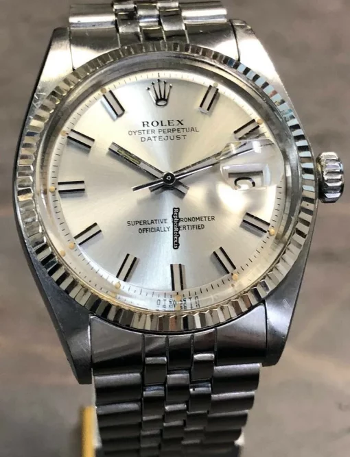 Defect Fake Rolex Datejust 1601 Automatic Movement 36mm Steel Case Mens/unisex Watch - Image 4