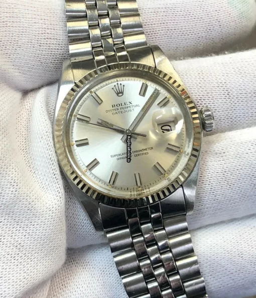 Defect Fake Rolex Datejust 1601 Automatic Movement 36mm Steel Case Mens/unisex Watch - Image 5