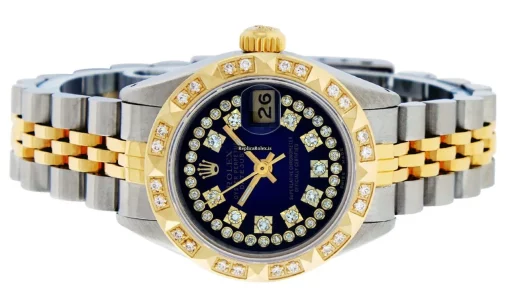 Awesome Replicas Rolex Datejust Caliber 2030 Automatic Movement 26mm Gold/steel Case Womens Watch - Image 8