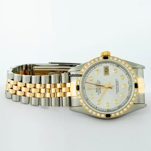 Great Fake Rolex Datejust 16013 Caliber 3035 Automatic Movement 36mm Gold/steel Case Mens/unisex Watch - Image 5