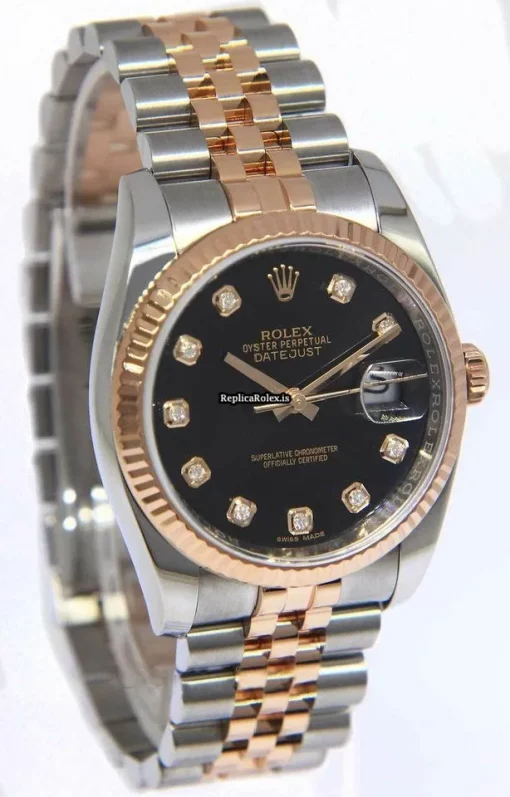 Neat Replica Rolex Datejust 116231 Automatic Movement 36mm Gold/steel Case Watch - Image 3