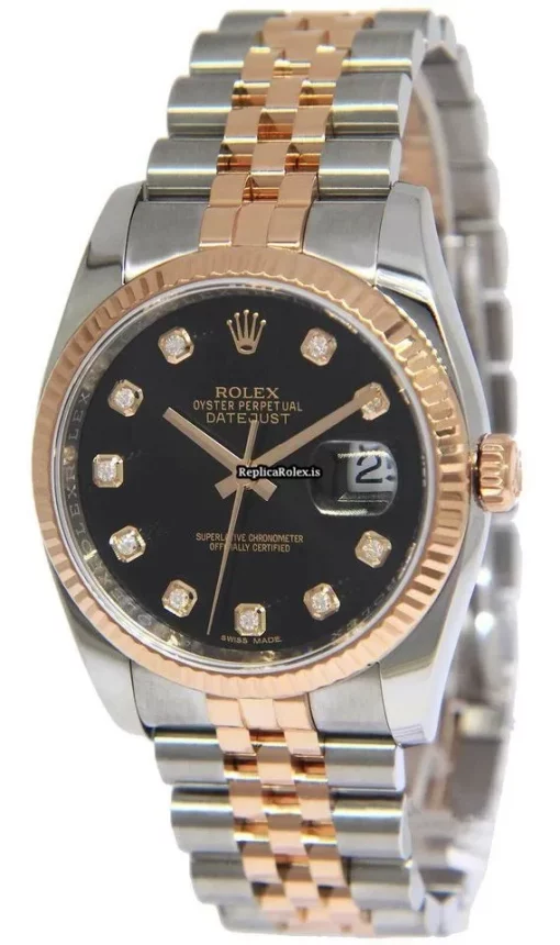 Neat Replica Rolex Datejust 116231 Automatic Movement 36mm Gold/steel Case Watch - Image 9