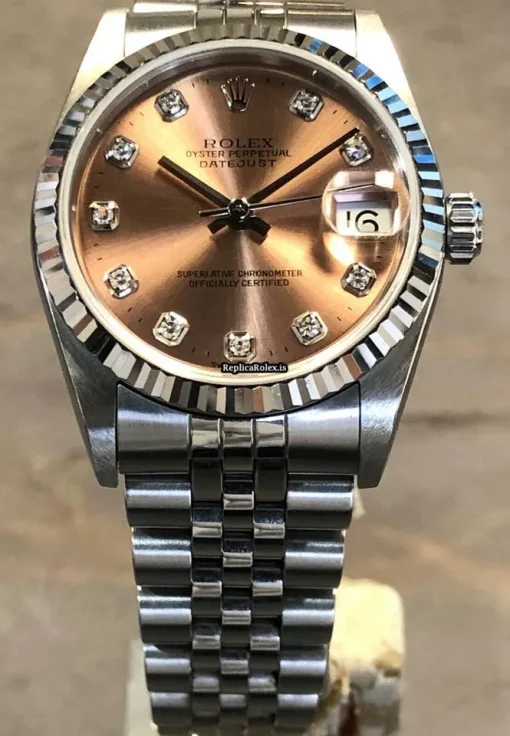 Appealing Replica Rolex Lady-datejust 68274 Automatic Movement 31mm Steel Case Watch - Image 2