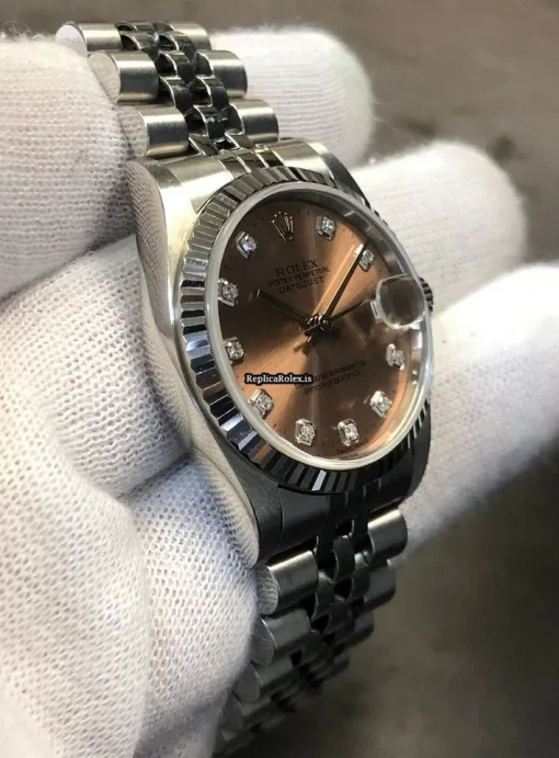 Appealing Replica Rolex Lady-datejust 68274 Automatic Movement 31mm Steel Case Watch - Image 5