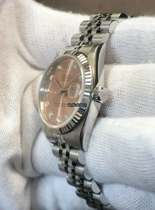 Appealing Replica Rolex Lady-datejust 68274 Automatic Movement 31mm Steel Case Watch - Image 6