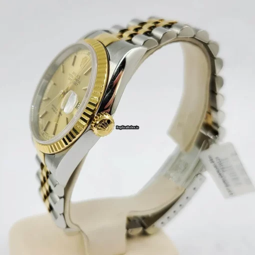 Amazing Replica Rolex Datejust 16233 Caliber 3135 Automatic Movement 36mm Gold/steel Case Mens/unisex Watch - Image 2