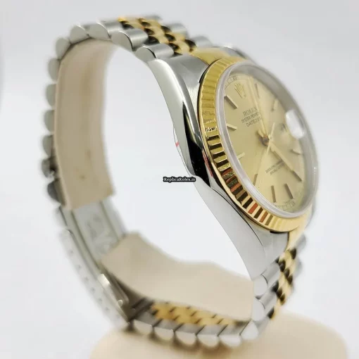 Amazing Replica Rolex Datejust 16233 Caliber 3135 Automatic Movement 36mm Gold/steel Case Mens/unisex Watch - Image 3