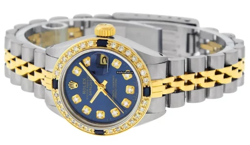 Luxury Fake Rolex Lady-datejust 69173 Caliber 2135 Automatic Movement 26mm Gold/steel Case Womens Watch - Image 10