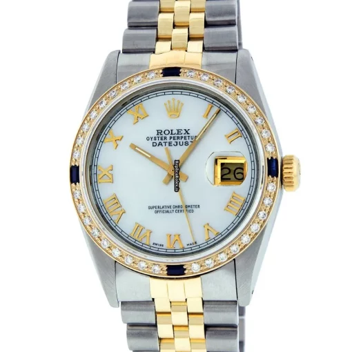 Attractive Fake Rolex Datejust 16013 Caliber 3035 Automatic Movement 36mm Gold/steel Case Mens/unisex Watch - Image 2