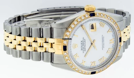Attractive Fake Rolex Datejust 16013 Caliber 3035 Automatic Movement 36mm Gold/steel Case Mens/unisex Watch - Image 3