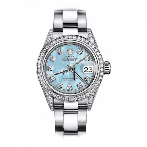 Unique Replica Rolex Oyster Perpetual Lady Date 69160 Automatic Movement 26mm Steel Case Womens Watch