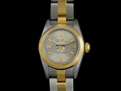 Wholesale Replica Rolex Oyster Perpetual 8108 Caliber 2130 Automatic Movement 24mm Gold/steel Case Womens Watch - Image 2