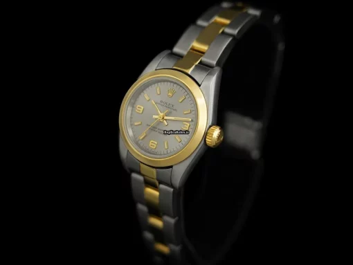Wholesale Replica Rolex Oyster Perpetual 8108 Caliber 2130 Automatic Movement 24mm Gold/steel Case Womens Watch - Image 3