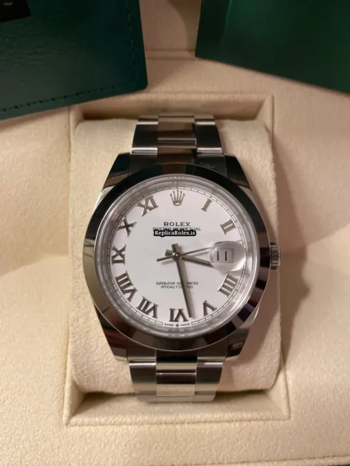 Terrific Fake Rolex Datejust 126300-0015 Caliber 3235 Automatic Movement 41mm Steel Case Mens/unisex Watch - Image 5