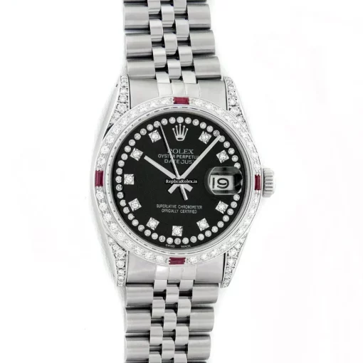 Distinctive Fake Rolex Datejust 16030 Caliber 3035 Automatic Movement 36mm Steel Case Mens/unisex Watch - Image 2