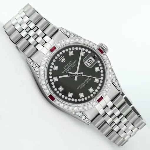 Distinctive Fake Rolex Datejust 16030 Caliber 3035 Automatic Movement 36mm Steel Case Mens/unisex Watch - Image 3