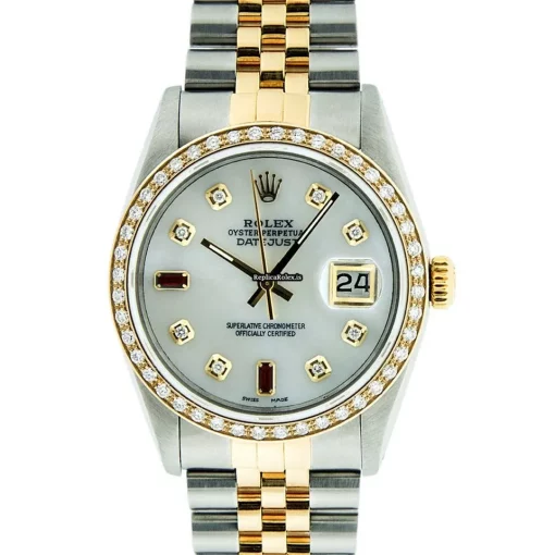 Lovely Replica Rolex Datejust 16013 Caliber 3035 Automatic Movement 36mm Gold/steel Case Mens/unisex Watch - Image 2