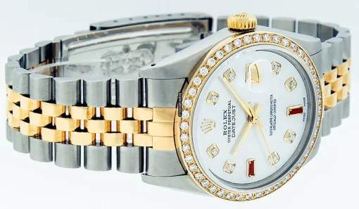 Lovely Replica Rolex Datejust 16013 Caliber 3035 Automatic Movement 36mm Gold/steel Case Mens/unisex Watch - Image 4
