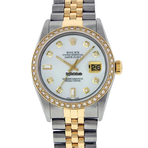 Appealing Replica Rolex Datejust 16013 Caliber 3035 Automatic Movement 36mm Gold/steel Case Mens/unisex Watch - Image 2