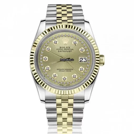 Pleasing Fake Rolex Lady-datejust 69173 Automatic Movement 26mm Gold/steel Case Womens Watch