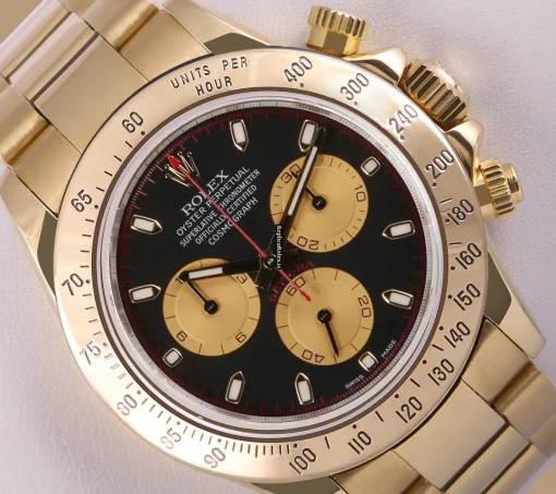 Top Replica Rolex Daytona 116528 Automatic Movement 40mm Yellow Gold Case Mens/unisex Watch