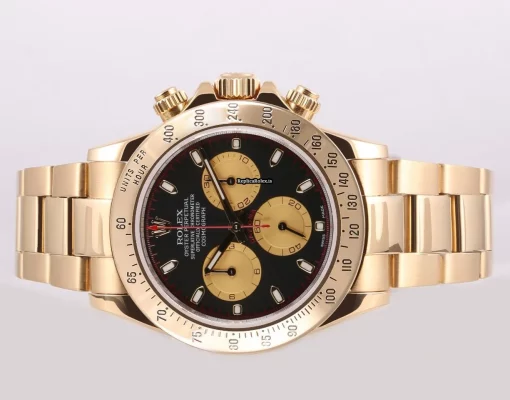 Top Replica Rolex Daytona 116528 Automatic Movement 40mm Yellow Gold Case Mens/unisex Watch - Image 3