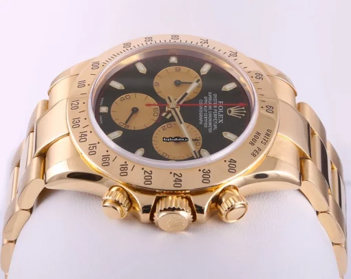 Top Replica Rolex Daytona 116528 Automatic Movement 40mm Yellow Gold Case Mens/unisex Watch - Image 4