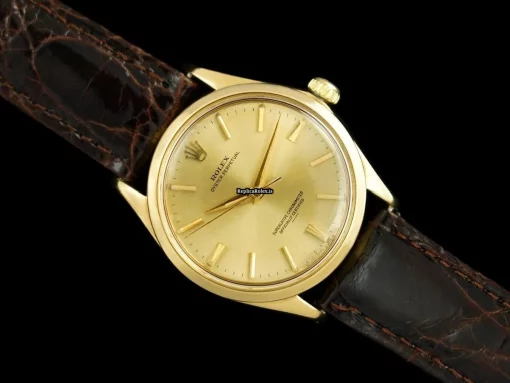 Offering Replica Rolex Oyster Perpetual 7613sh Automatic Movement 34x12mm Yellow Gold Case Mens/unisex Watch