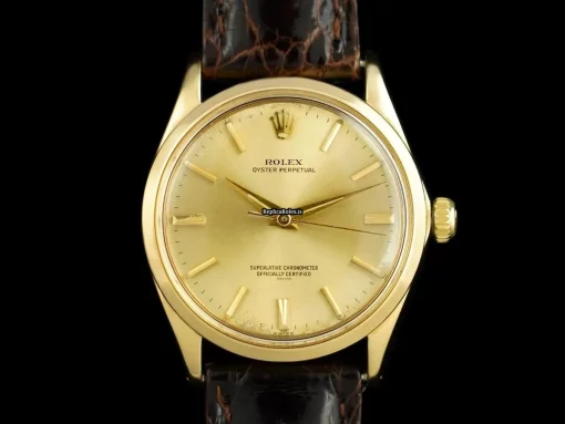 Offering Replica Rolex Oyster Perpetual 7613sh Automatic Movement 34x12mm Yellow Gold Case Mens/unisex Watch - Image 2