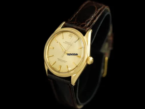 Offering Replica Rolex Oyster Perpetual 7613sh Automatic Movement 34x12mm Yellow Gold Case Mens/unisex Watch - Image 4