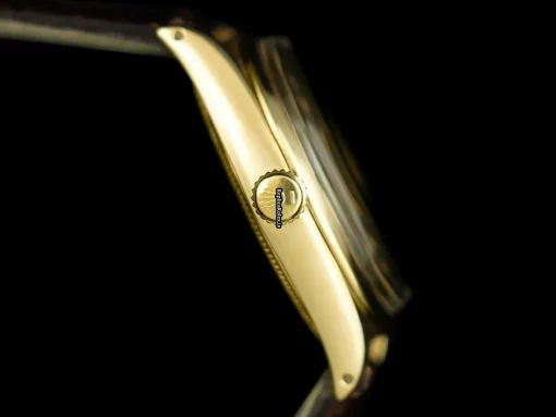 Offering Replica Rolex Oyster Perpetual 7613sh Automatic Movement 34x12mm Yellow Gold Case Mens/unisex Watch - Image 5