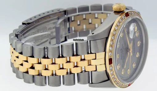 Luxury Fake Rolex Datejust 16013 Caliber 3035 Automatic Movement 36mm Gold/steel Case Mens/unisex Watch - Image 4
