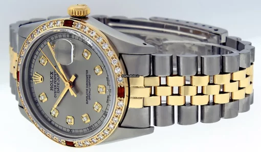 Luxury Fake Rolex Datejust 16013 Caliber 3035 Automatic Movement 36mm Gold/steel Case Mens/unisex Watch - Image 7