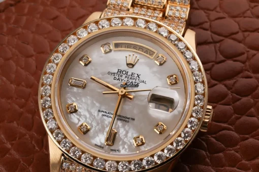 Pleasing Fake Rolex Day-date 36 18038 Automatic Movement 36mm Yellow Gold Case Mens/unisex Watch - Image 3