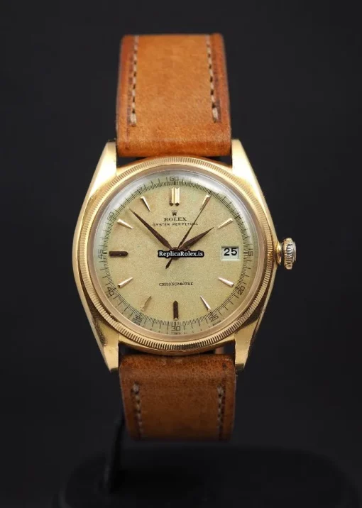 Design Fake Rolex Datejust 4467 Automatic Movement 36mm Yellow Gold Case Mens/unisex Watch - Image 5