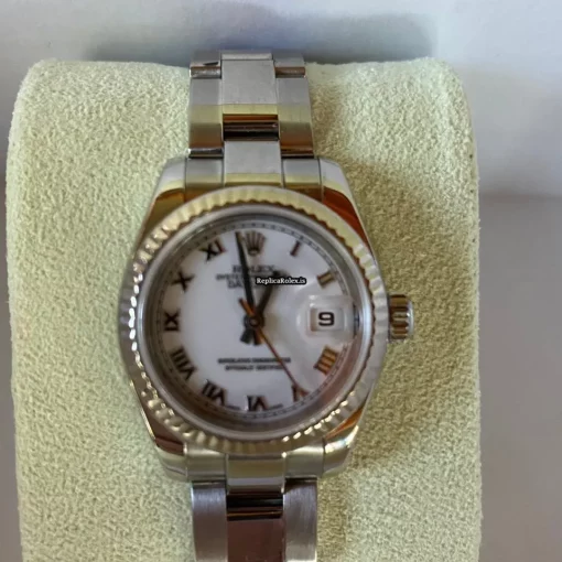 Swiss Replica Rolex Lady-datejust 179174 Caliber 2235 Automatic Movement 26mm Steel Case Womens Watch - Image 2