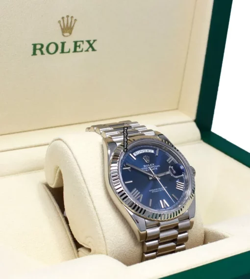 Lovely Fake Rolex Day-date 40 228239 Caliber 3255 Automatic Movement 40mm White Gold Case Watch - Image 2
